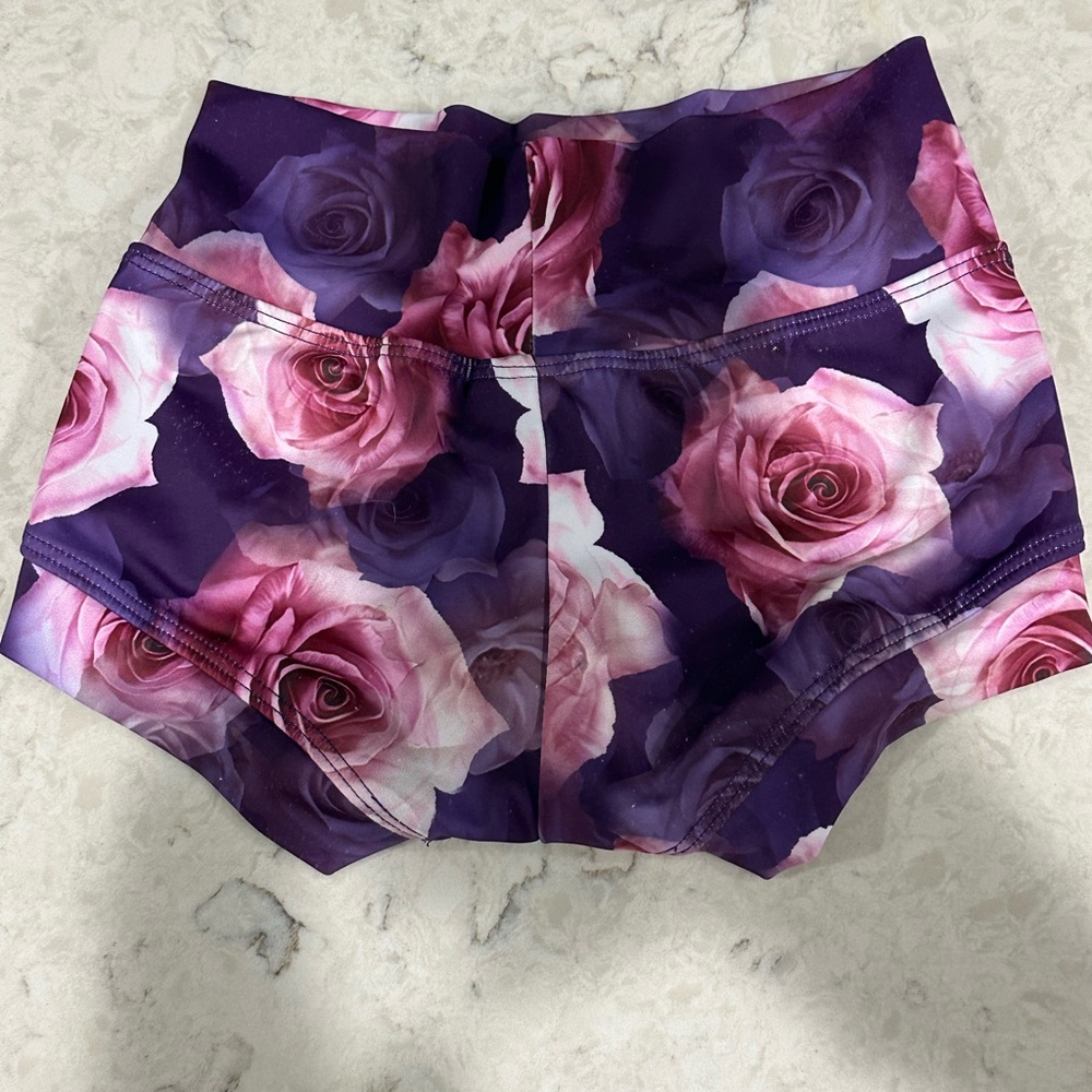 Floral Kids Dance Shorts